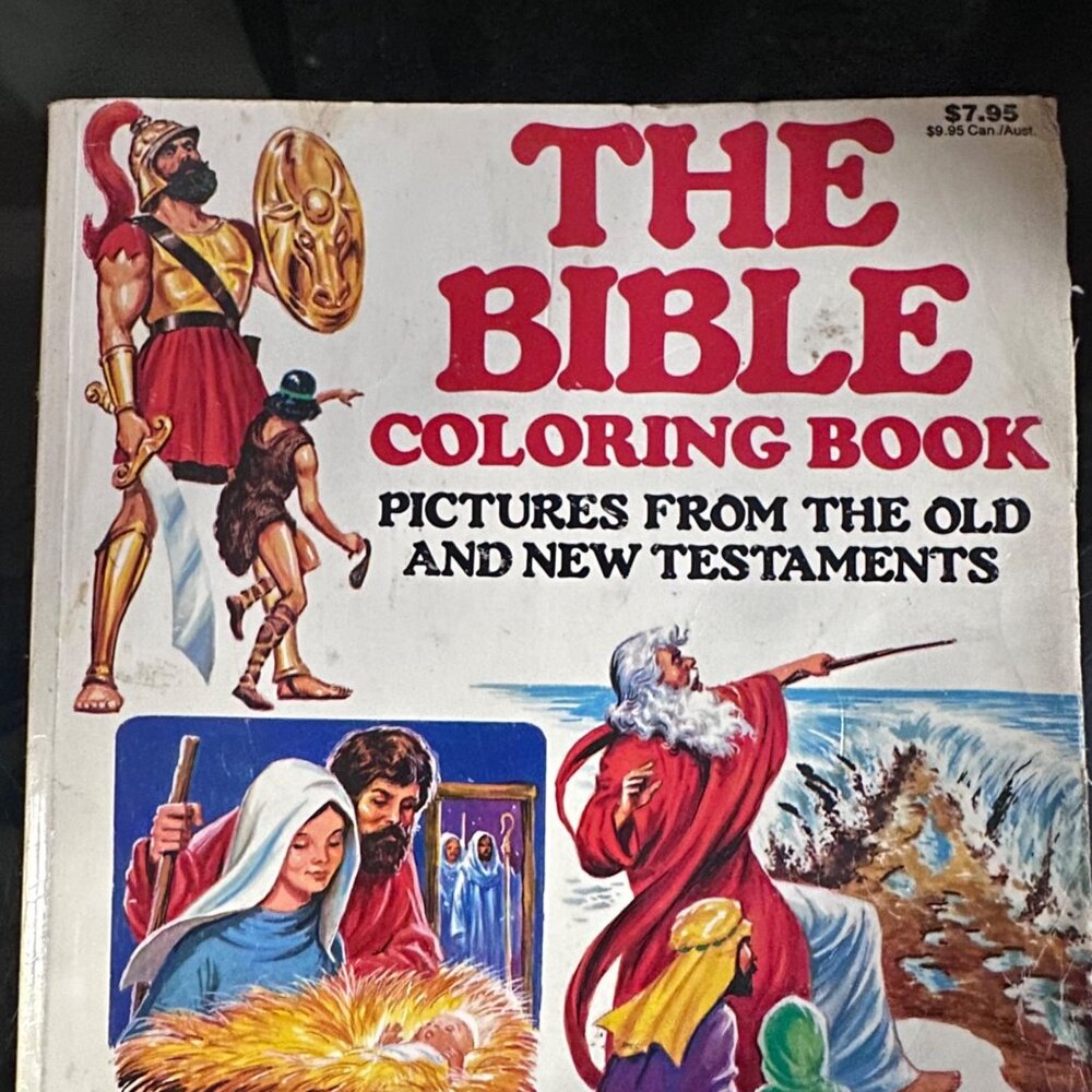 The Bible Coloring Book - Pictures From The Old And New Testaments - 1991 Creati - Picture 3 of 16